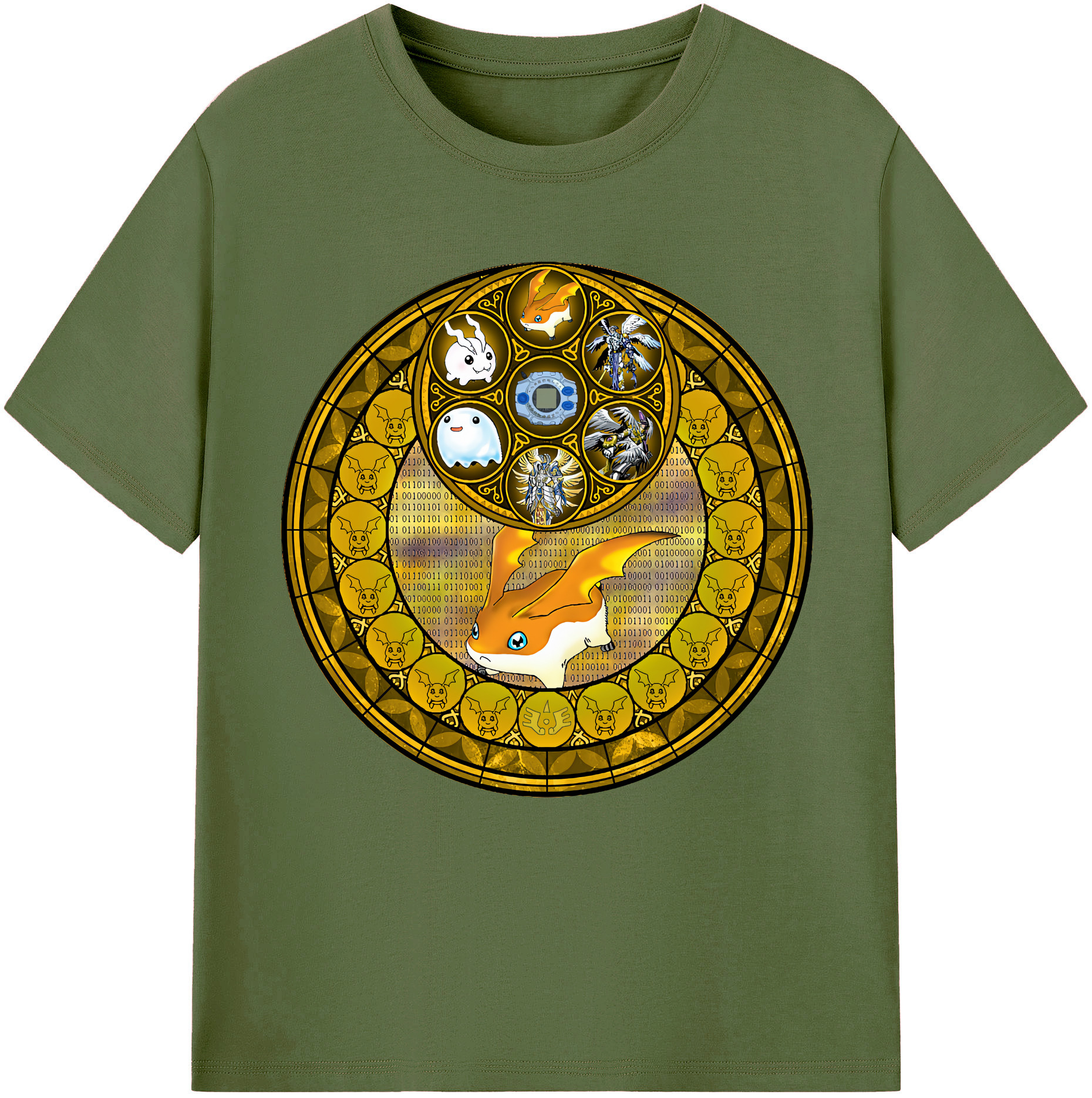 （画像用） Digimon デジタルモンスター/デジモン 綿100％半袖Tシャツ（フロントプリント）
